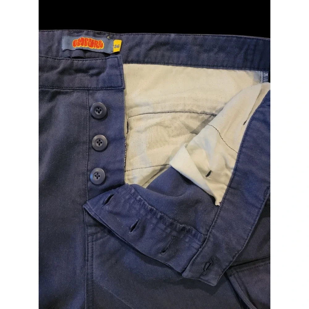 Empyre Relax Cargo Pants Size 36 Navy Missing Buttons